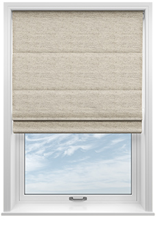 Mirdif, Studland Sand - Twist&Fit Roman Blind